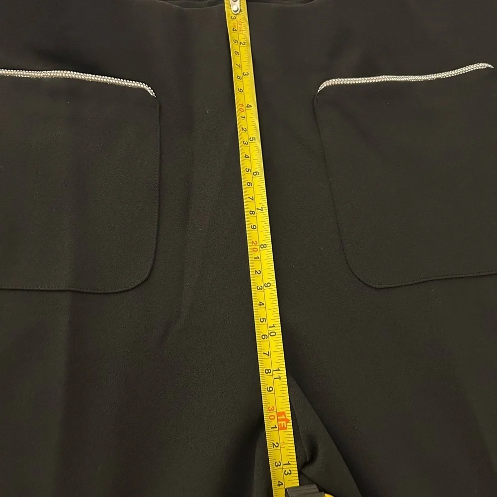 Michael Kors Black Women's Trousers with Silver Accents   (New) - Picture 6 of 9